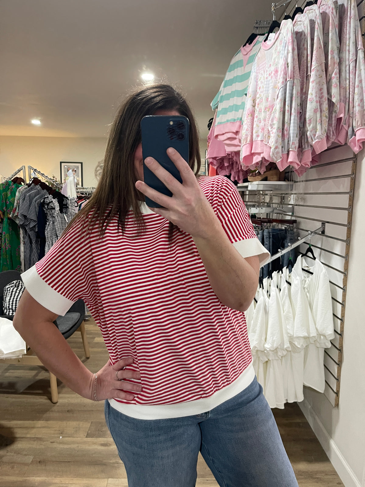 RUBY STRIPED KNIT TOP
