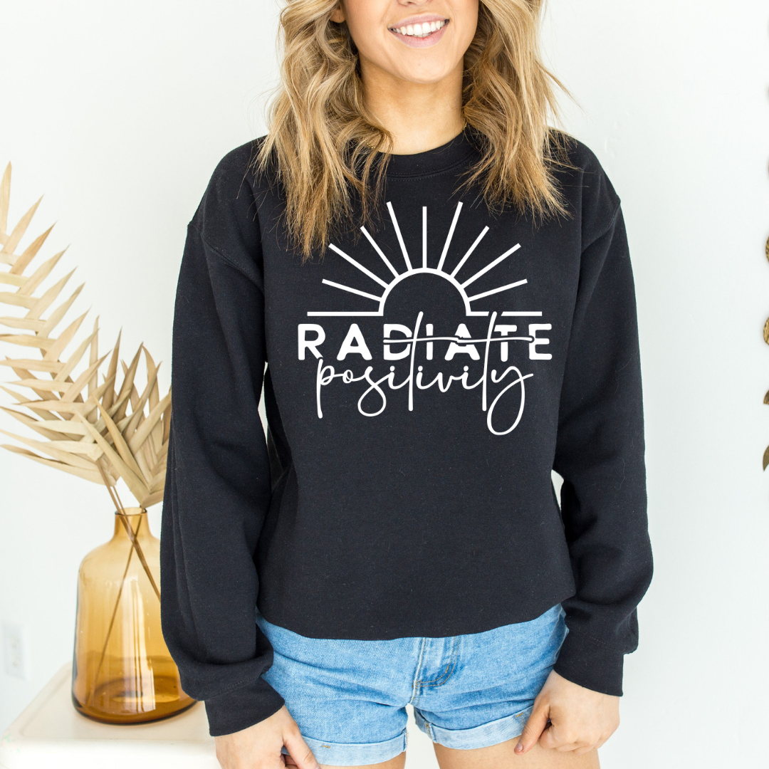 PREORDER: Radiate Positivity Graphic Sweatshirt ETA BUSINESS DAYS