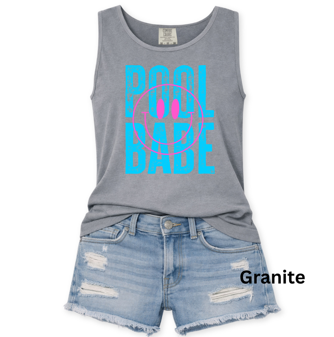 POOL BABE COMFORT COLORS GRAPHIC TANK