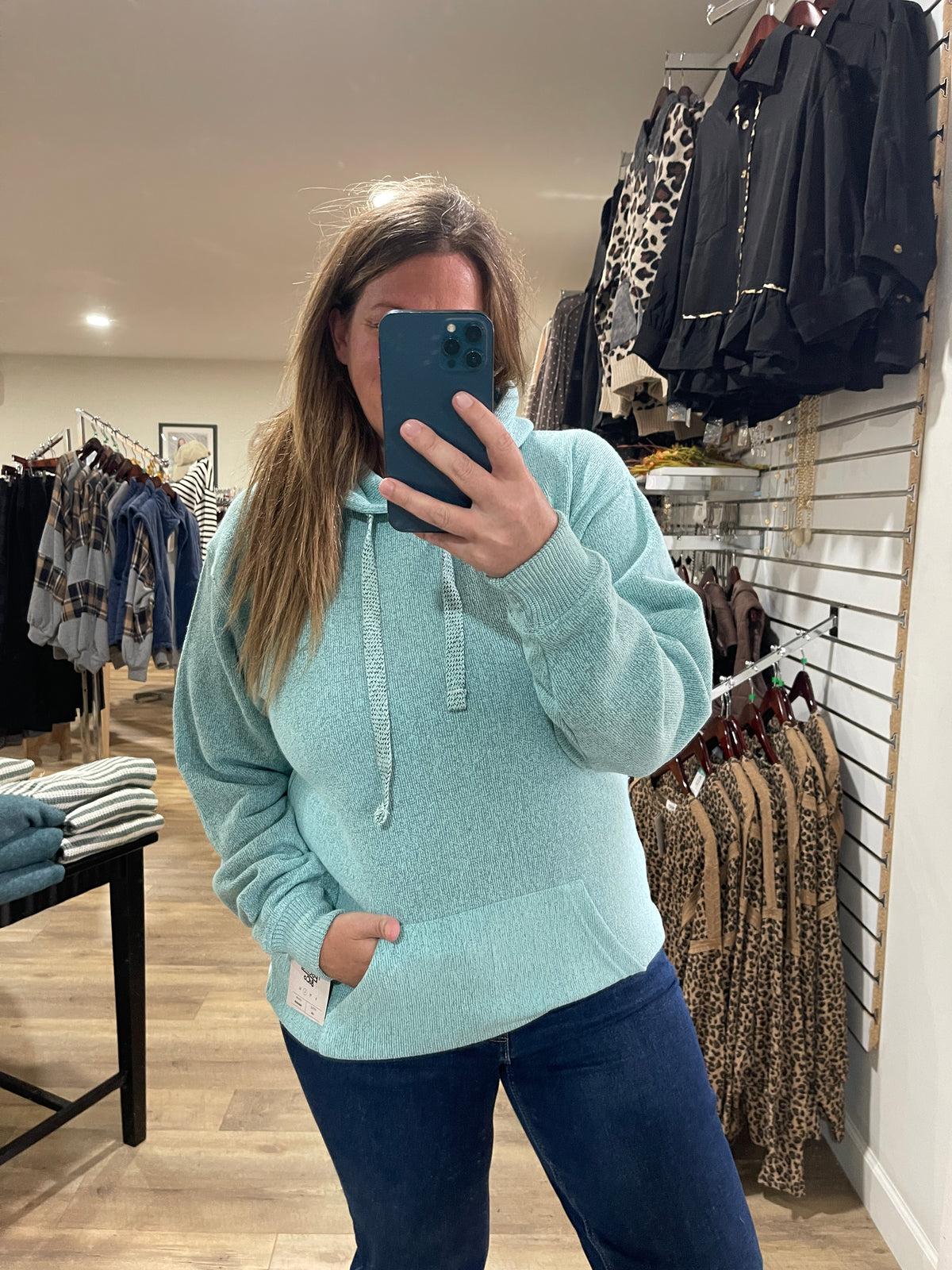 SEAGRASS  Nantucket Fleece Hooded Pullover