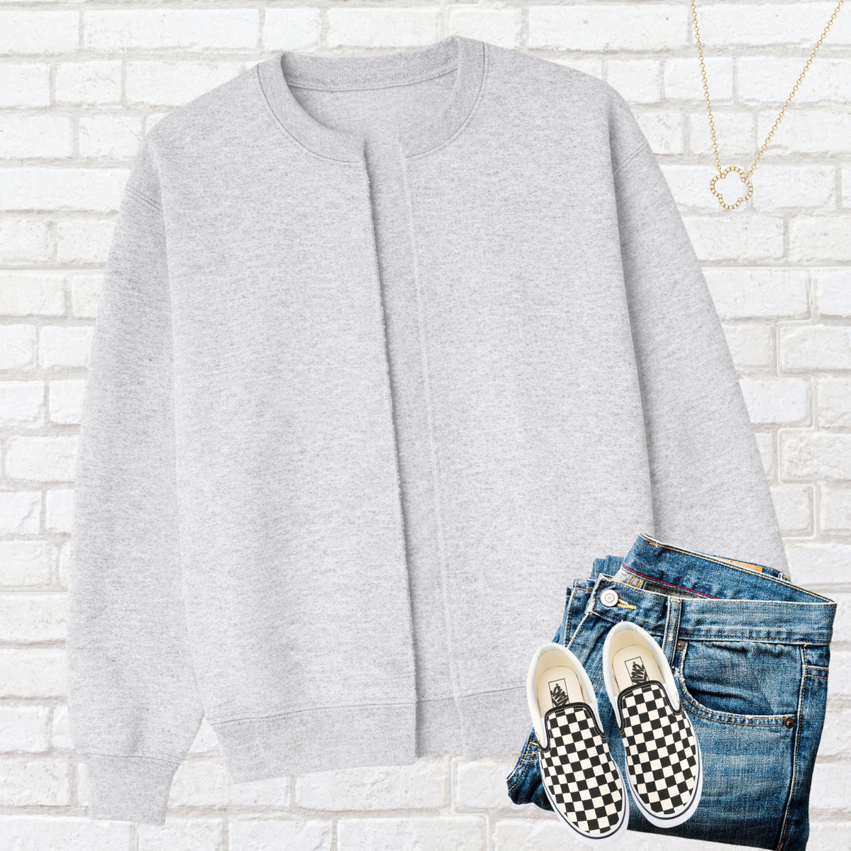 SCHOOL SPIRIT SPLIT SWEATSHIRT CARDIGAN