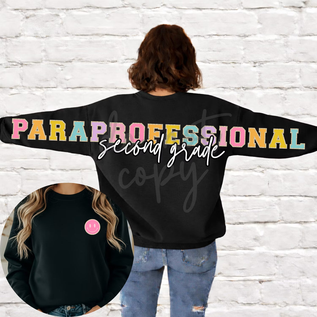 PARAPROFESSIONAL CUSTOM BIG LETTER SWEATSHIRT