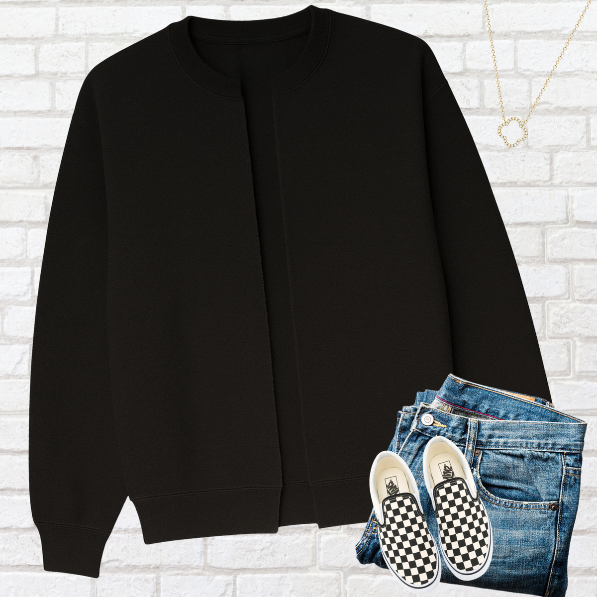 SCHOOL SPIRIT SPLIT SWEATSHIRT CARDIGAN
