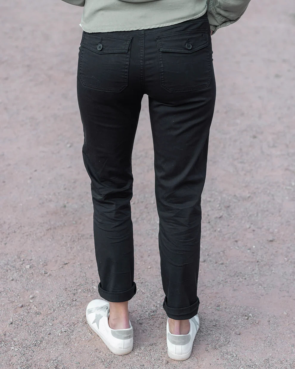 GRACE AND LACE BLACK CAMPER CARGO PANT