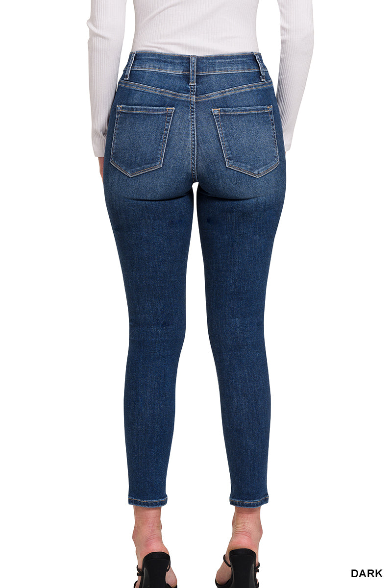 DARK WASH HIGH WAIST SKINNY JEGGING JEANS