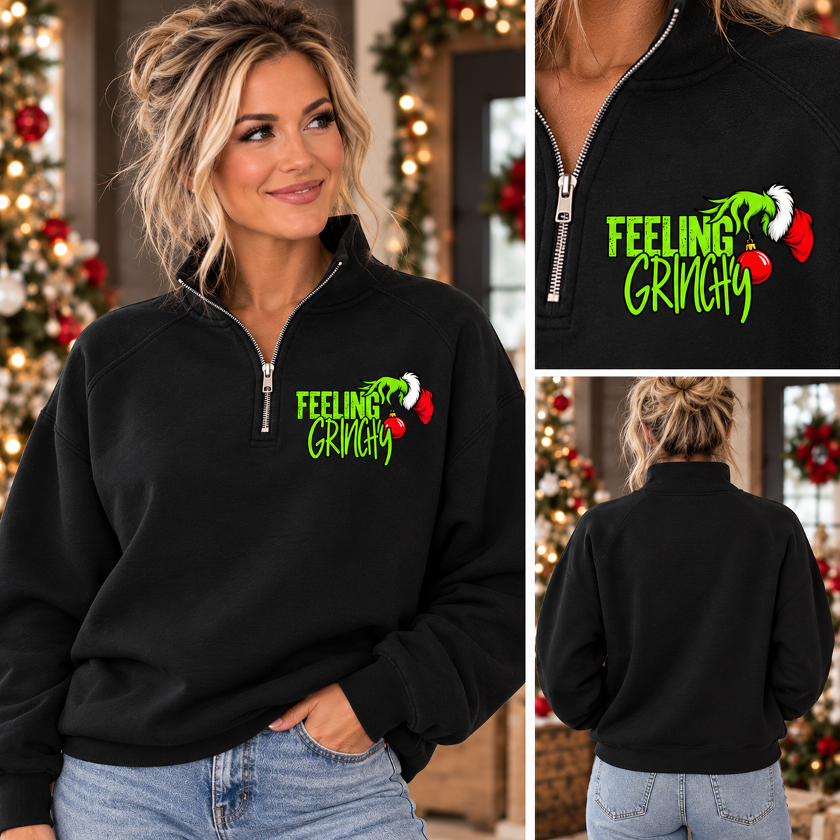 FEELING GRINCHY QUARTER ZIP
