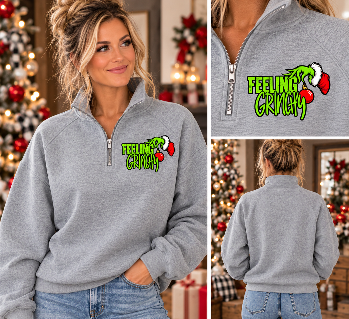 FEELING GRINCHY QUARTER ZIP