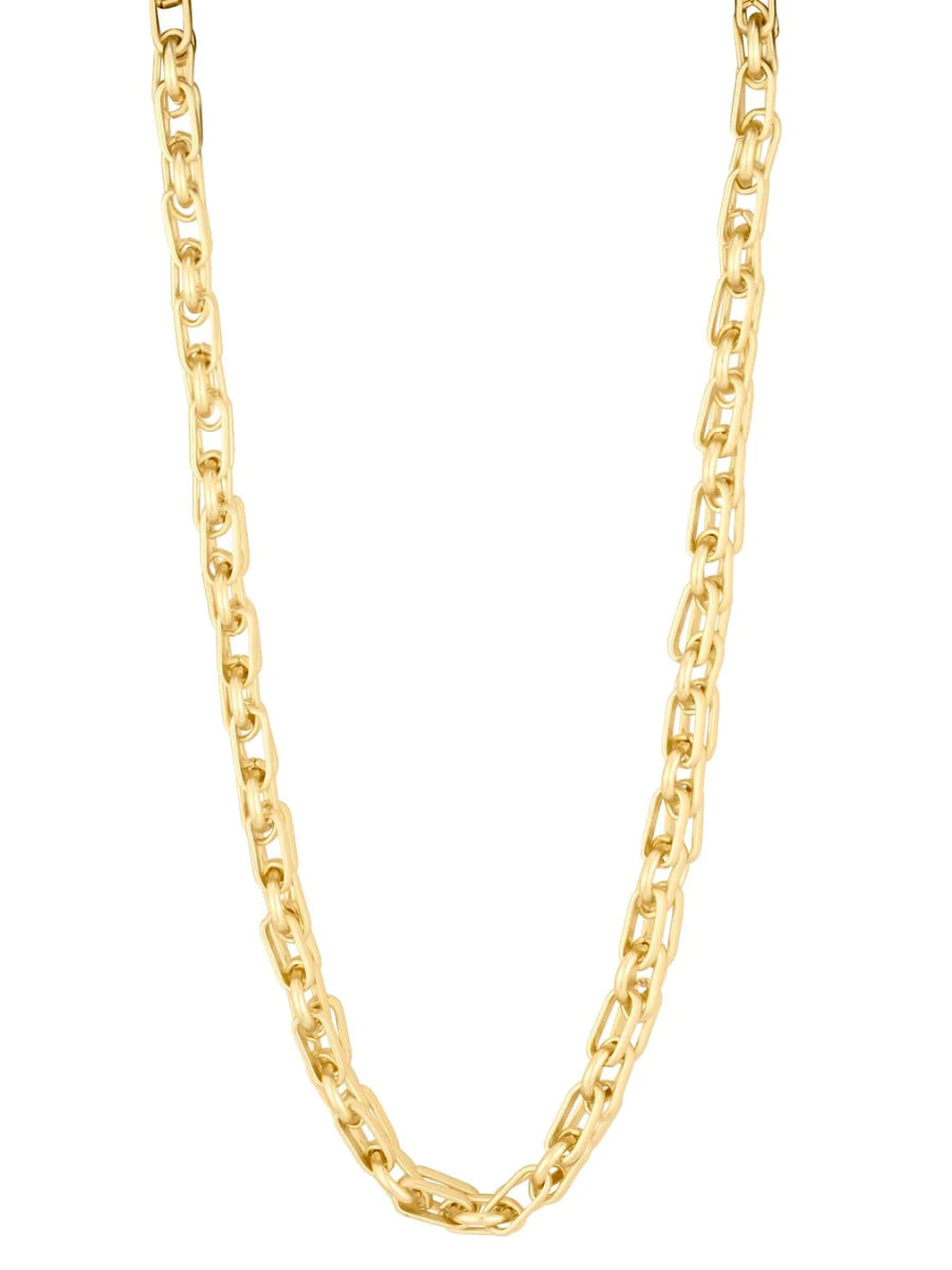 MATTE GOLD BLAKELY NECKLACE