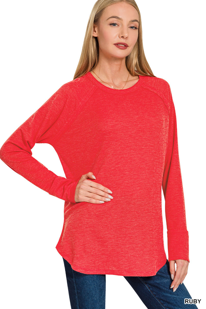 RUBY BABY WAFFLE KNIT TOP