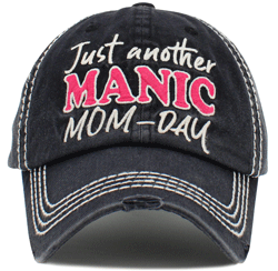 CHARCOAL JUST A MANIC MOM DAY HAT