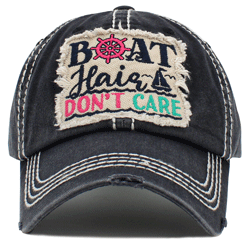 CHARCOAL BOAT HAIR DON'T CARE HAT