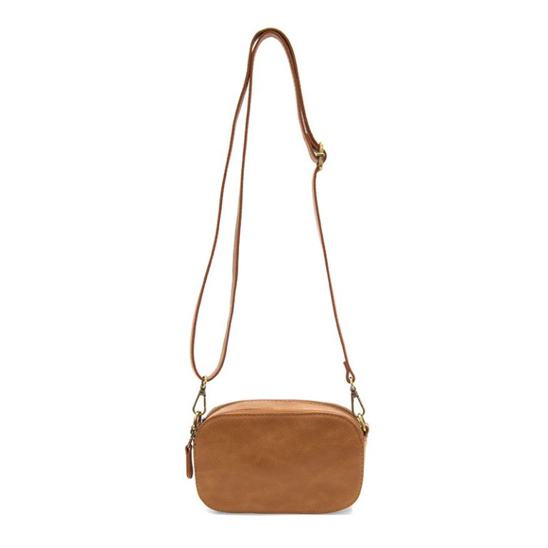 HAZELNUT LAYNE DOUBLE ZIP MINI CAMERA CROSSBODY