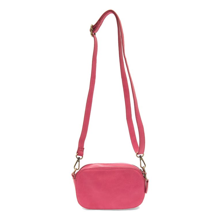 CHACHA PINK LAYNE DOUBLE ZIP MINI CAMERA CROSSBODY