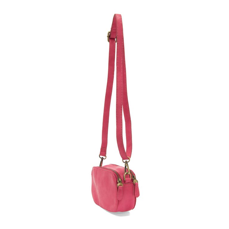 CHACHA PINK LAYNE DOUBLE ZIP MINI CAMERA CROSSBODY