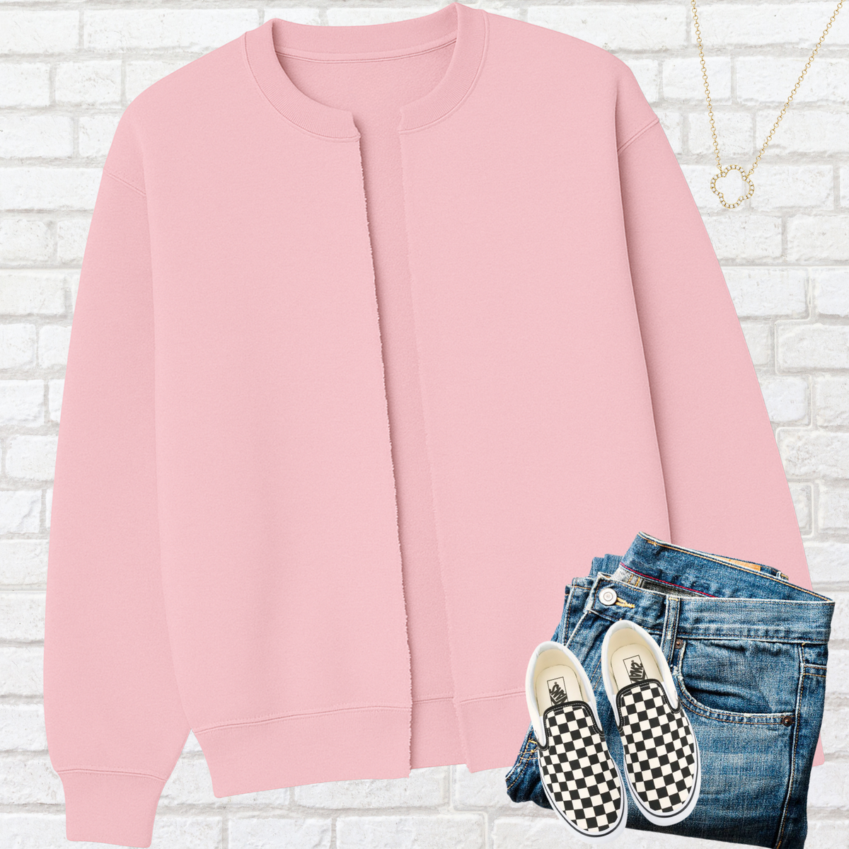 SCHOOL SPIRIT SPLIT SWEATSHIRT CARDIGAN