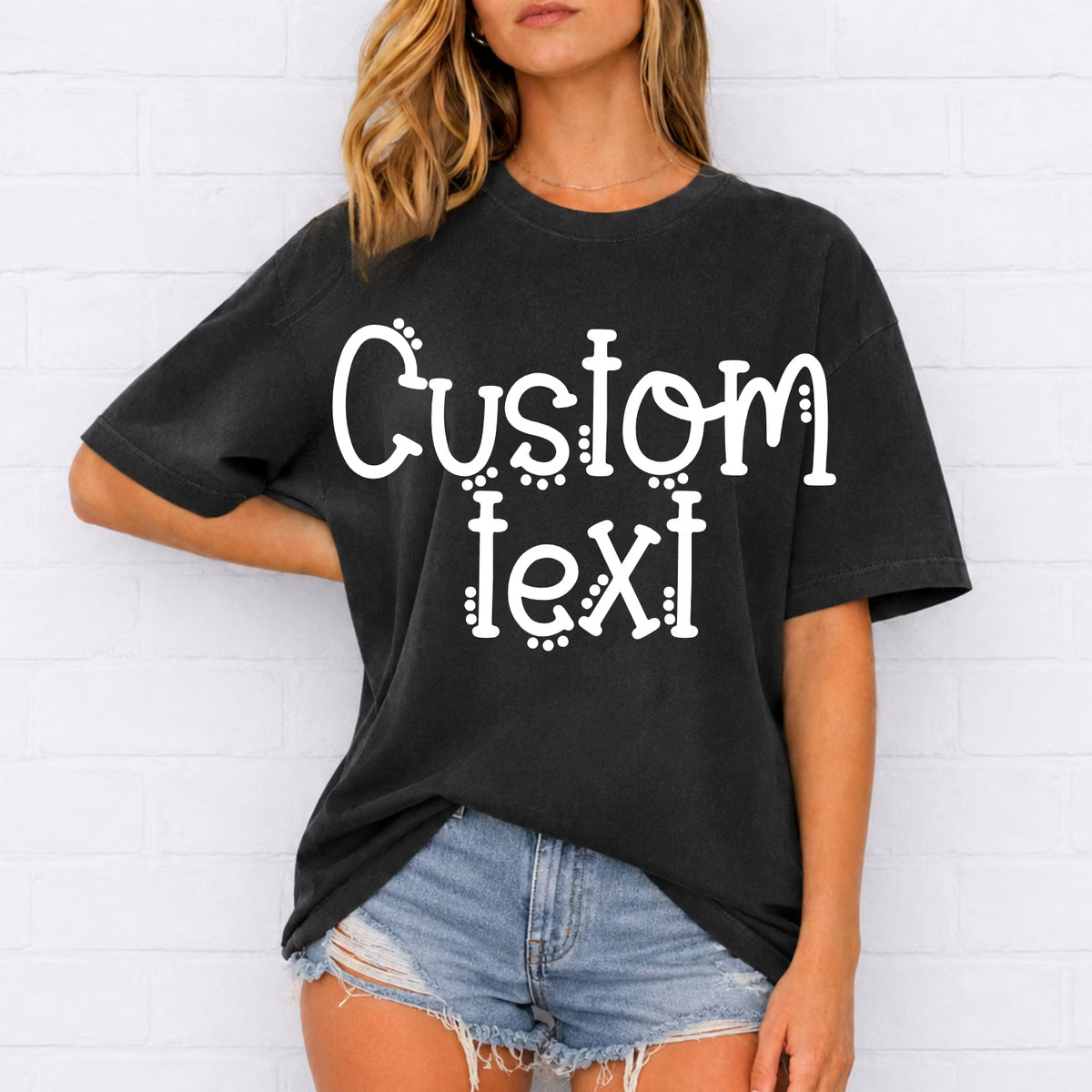 Custom School Dot Print -Comfort Colors TEE