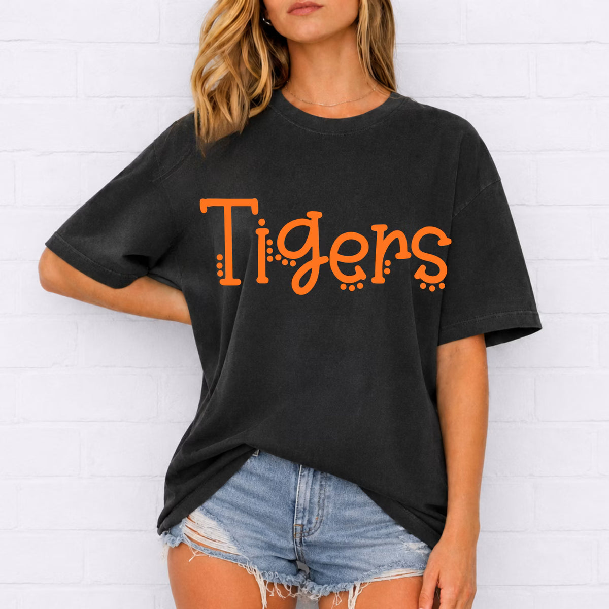 Custom School Dot Print -Comfort Colors TEE