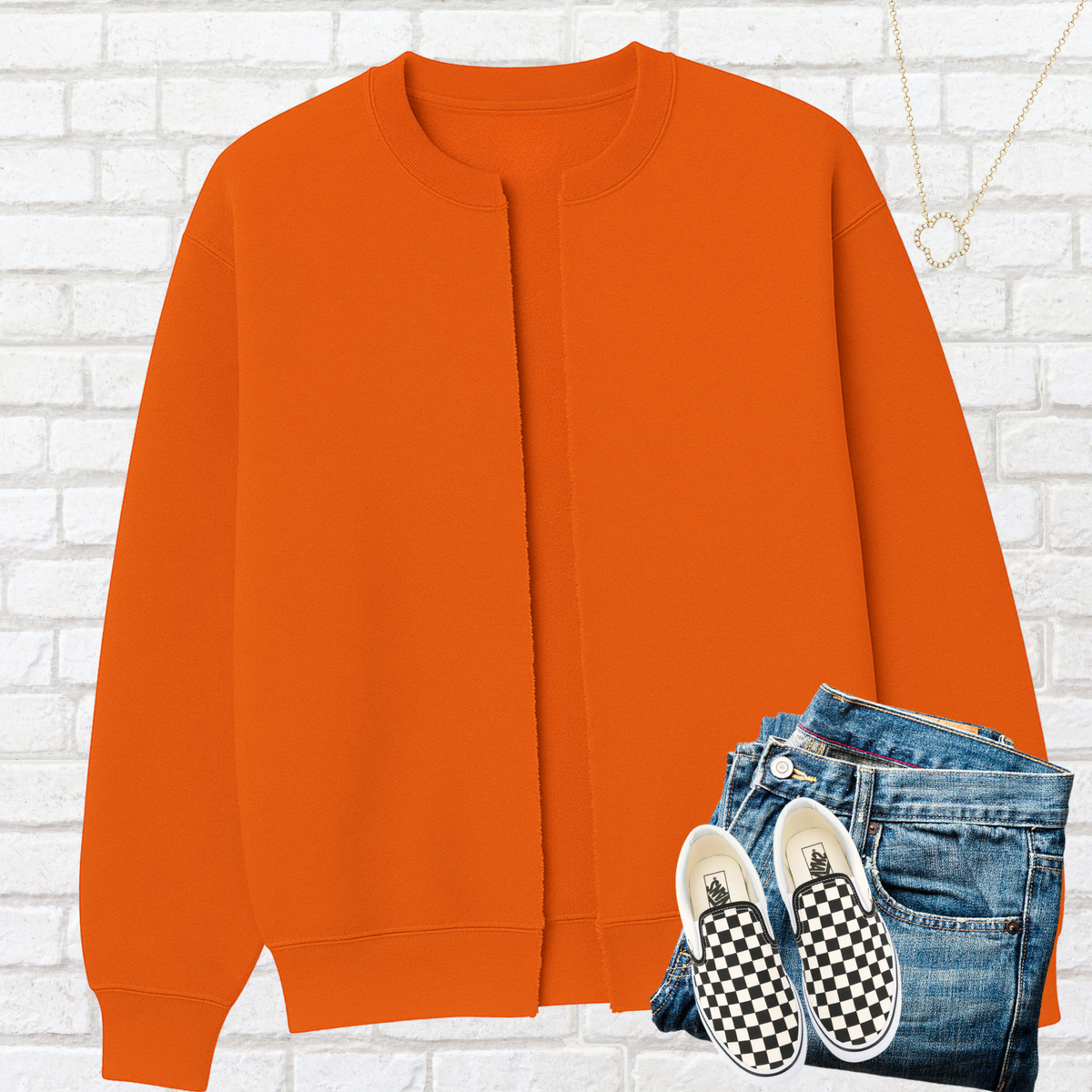 SCHOOL SPIRIT SPLIT SWEATSHIRT CARDIGAN