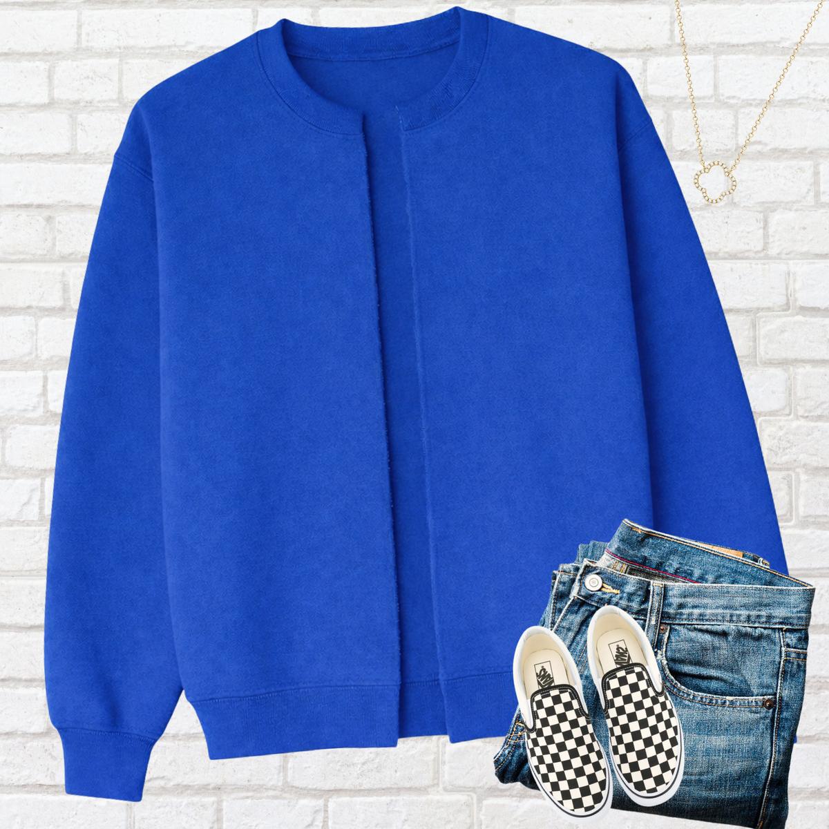 SCHOOL SPIRIT SPLIT SWEATSHIRT CARDIGAN
