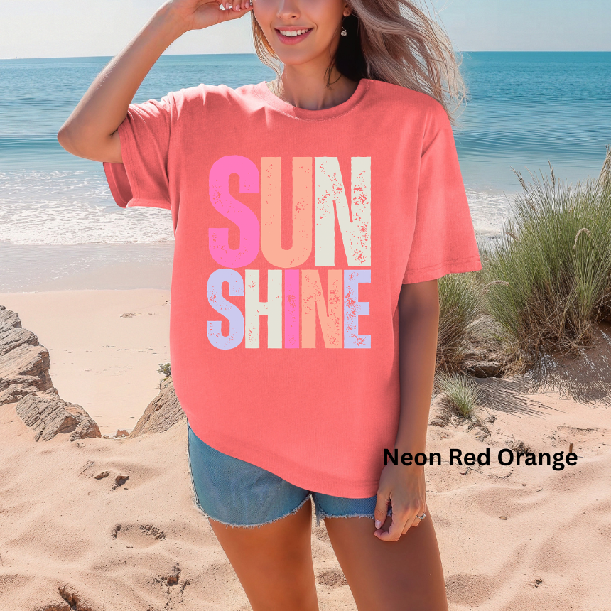 SUNSHINE GRAPHIC TEE - COMFORT COLORS SHORT SLEEVE