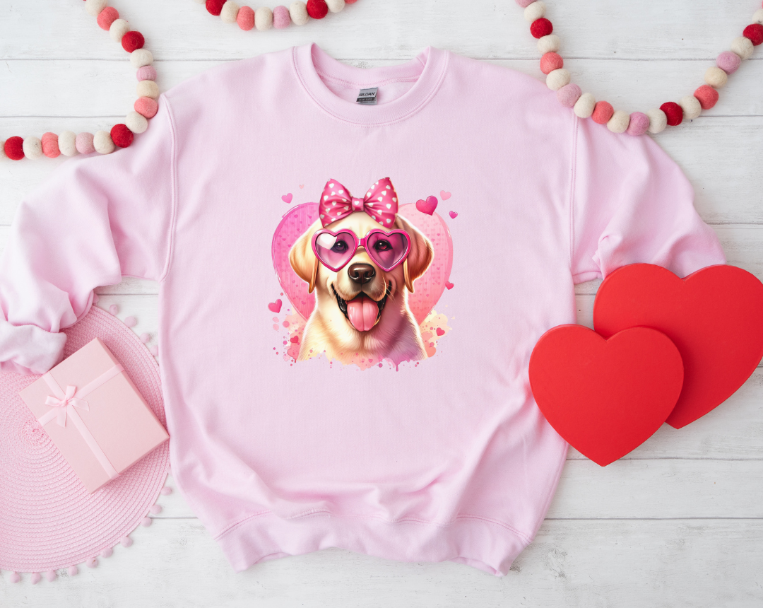 VALENTINE DOG - 25 BREEDS - WHITE TEE SHIRT S-4XL