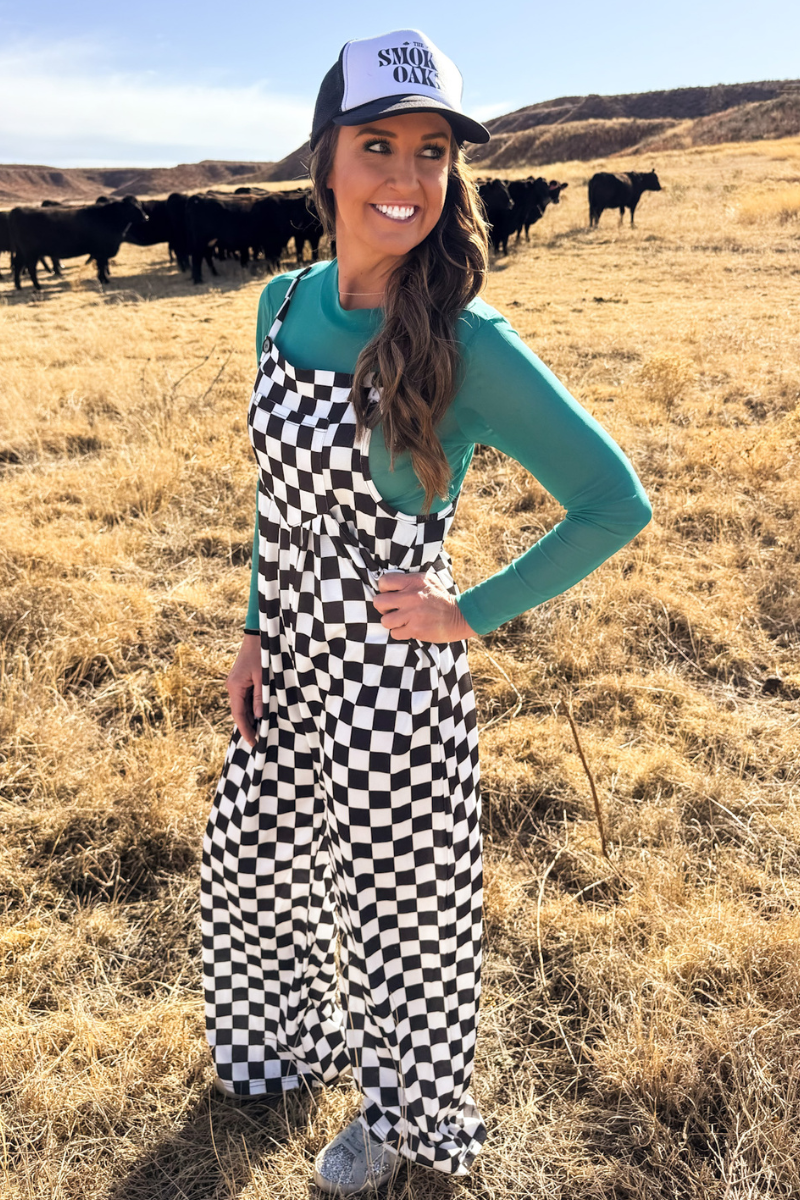 Sterling Kreek - Round The Track Jumpsuit: XS
