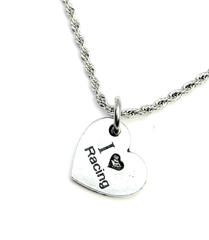 Chubby Chico Charms - I Love Racing 20" Rope Necklace Cars