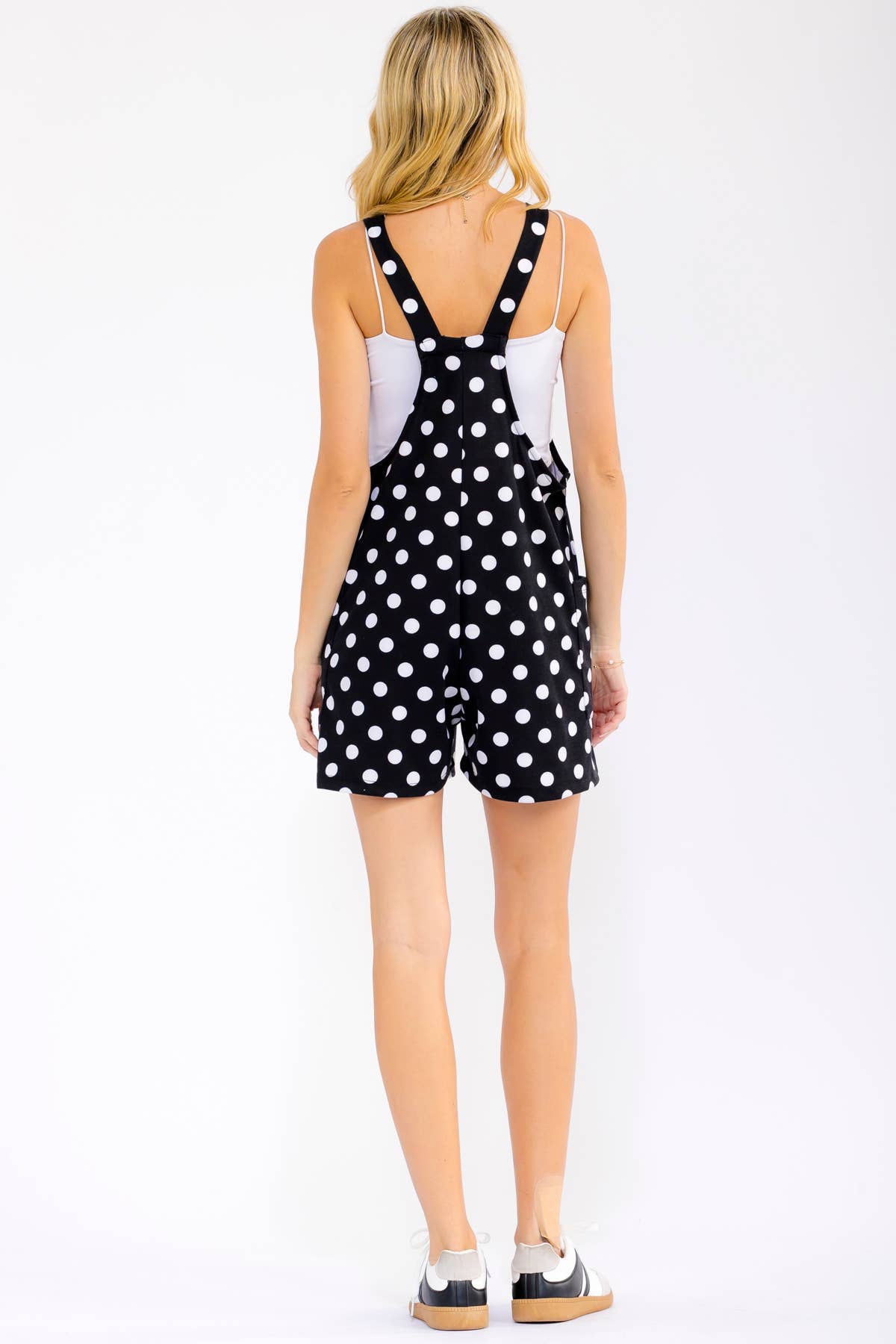BLACK POLKADOT ROMPER
