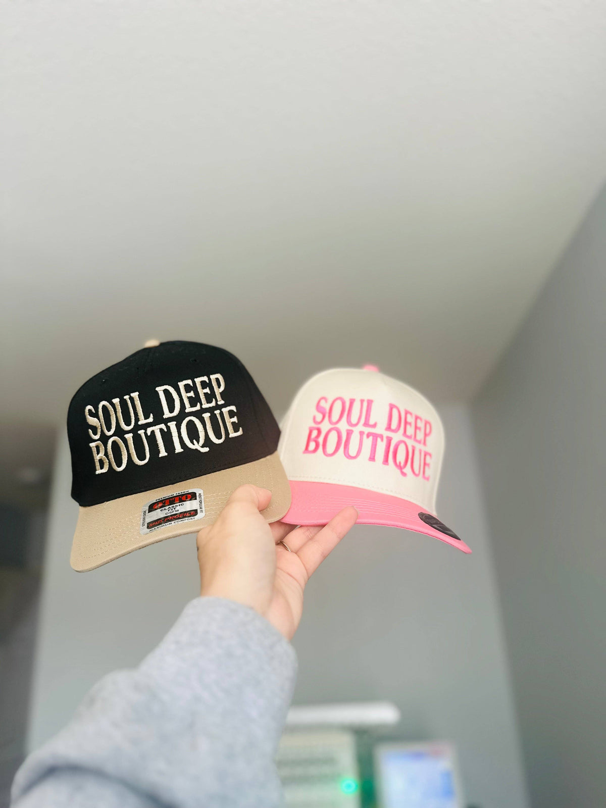 Southern N Savvy - Custom Solid Embroidered Hat: Solid Black