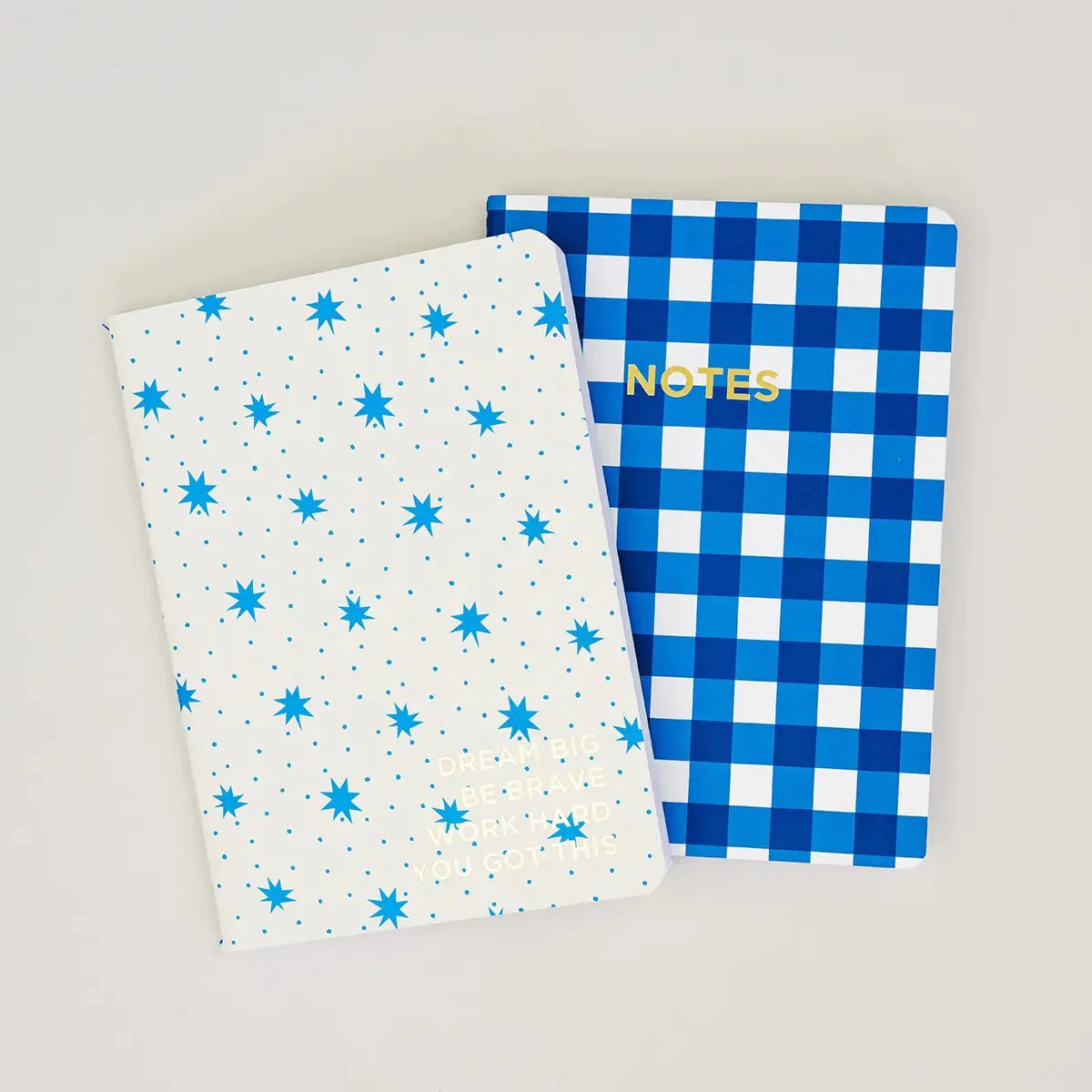 GINGHAM/STARS NOTEBOOK SET