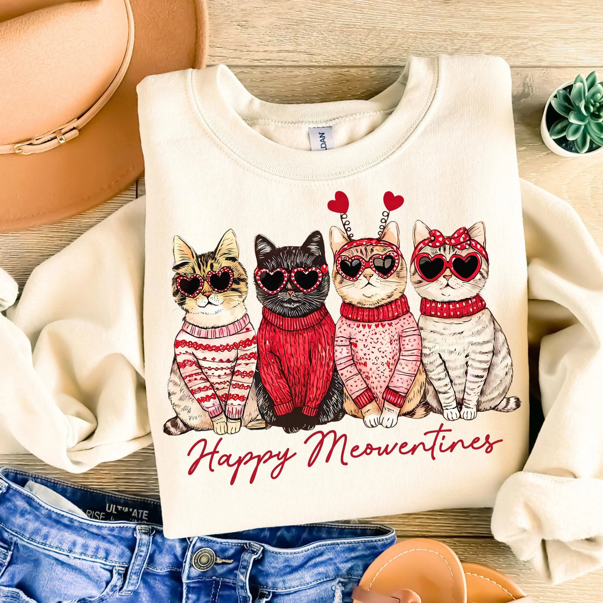 HAPPY MEOWENTINES SHORT SLEEVE TEE