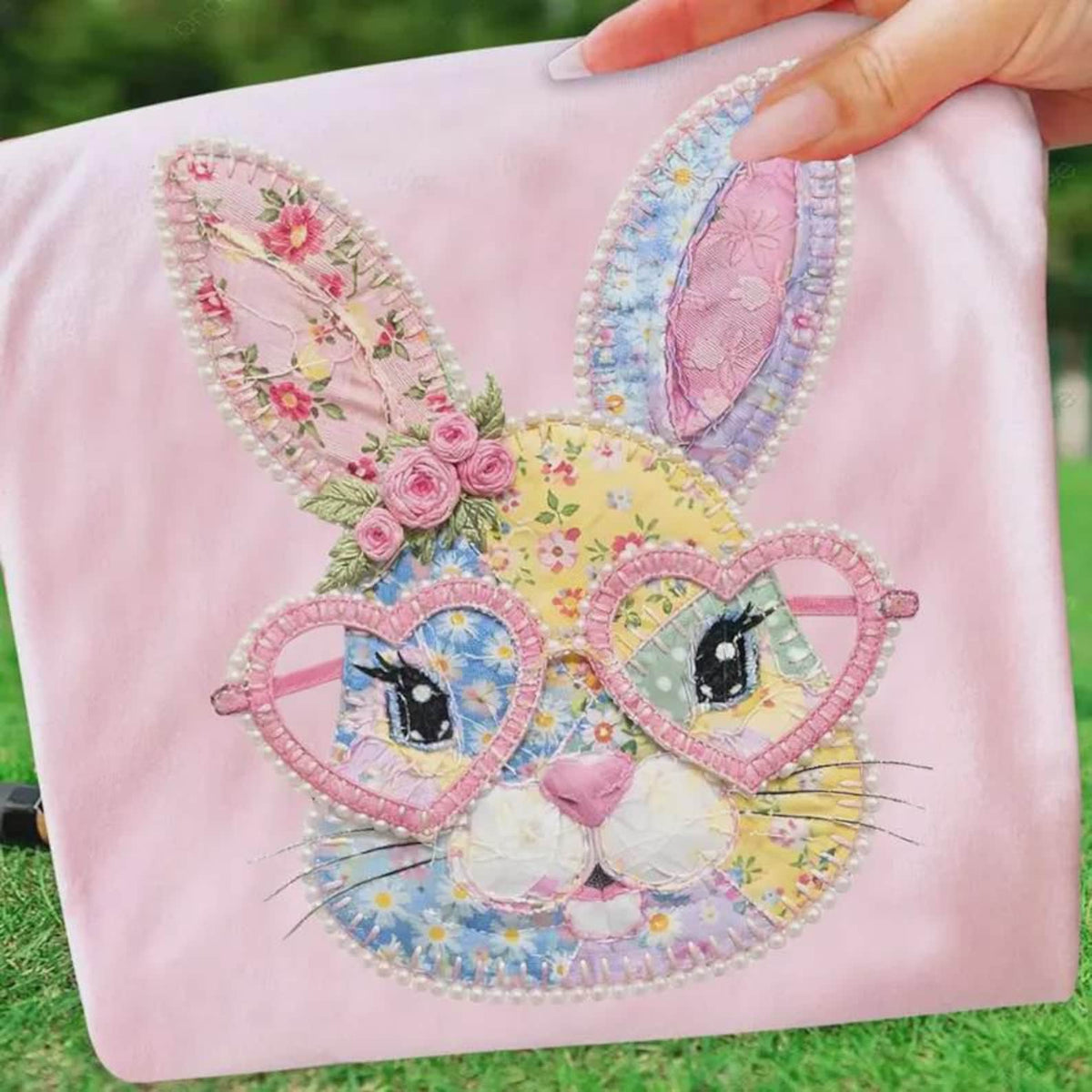 FAUX BUNNY DTF PRINTED GILDAN UNISEX SOFTSTYLE TEE