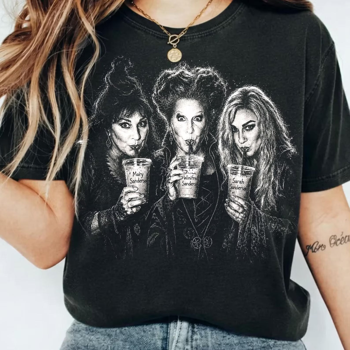 Sanderson Sisters Sipping — Comfort Colors unisex fit