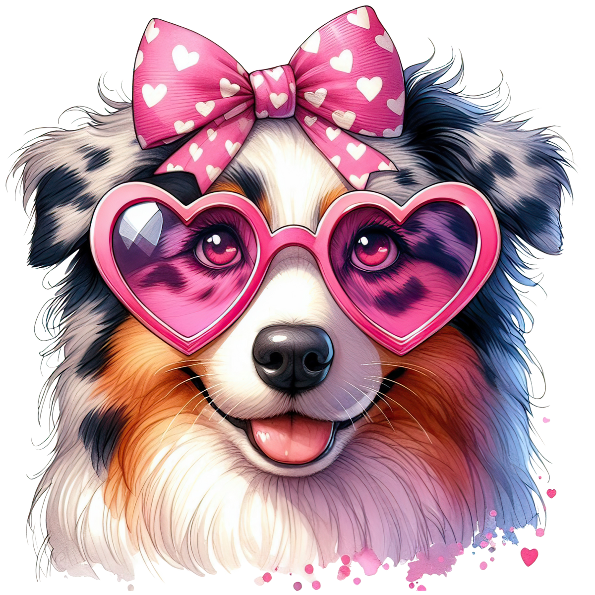 VALENTINE DOG - 25 BREEDS - WHITE TEE SHIRT S-4XL