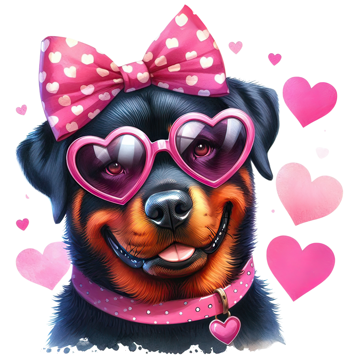 VALENTINE DOG - 25 BREEDS - WHITE TEE SHIRT S-4XL