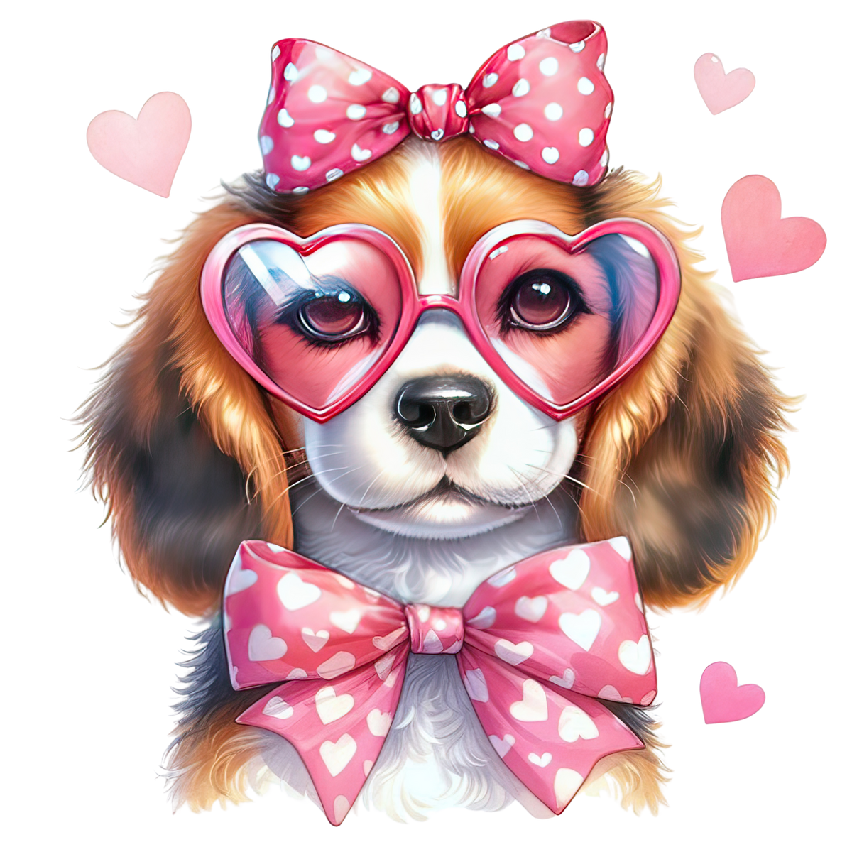 VALENTINE DOG - 25 BREEDS - WHITE TEE SHIRT S-4XL