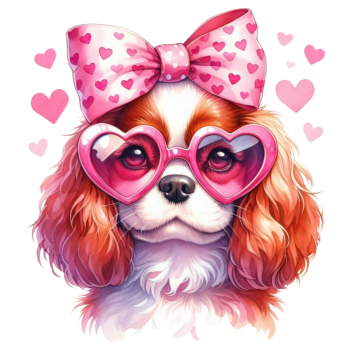 VALENTINE DOG - 25 BREEDS - WHITE TEE SHIRT S-4XL