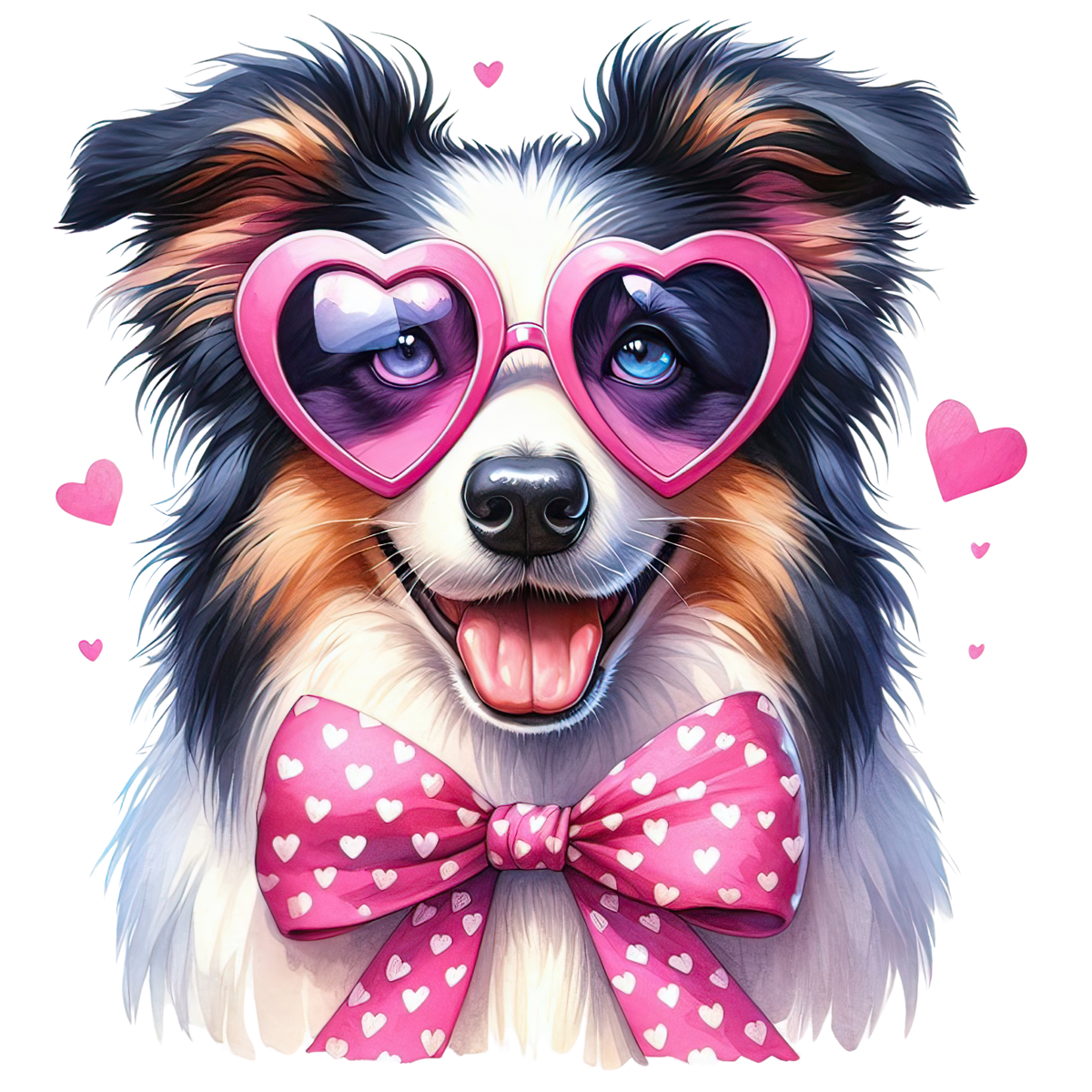 VALENTINE DOG - 25 BREEDS - WHITE TEE SHIRT S-4XL