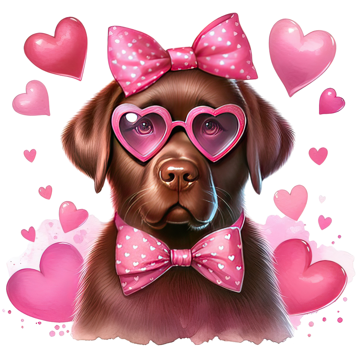 VALENTINE DOG - 25 BREEDS - WHITE TEE SHIRT S-4XL