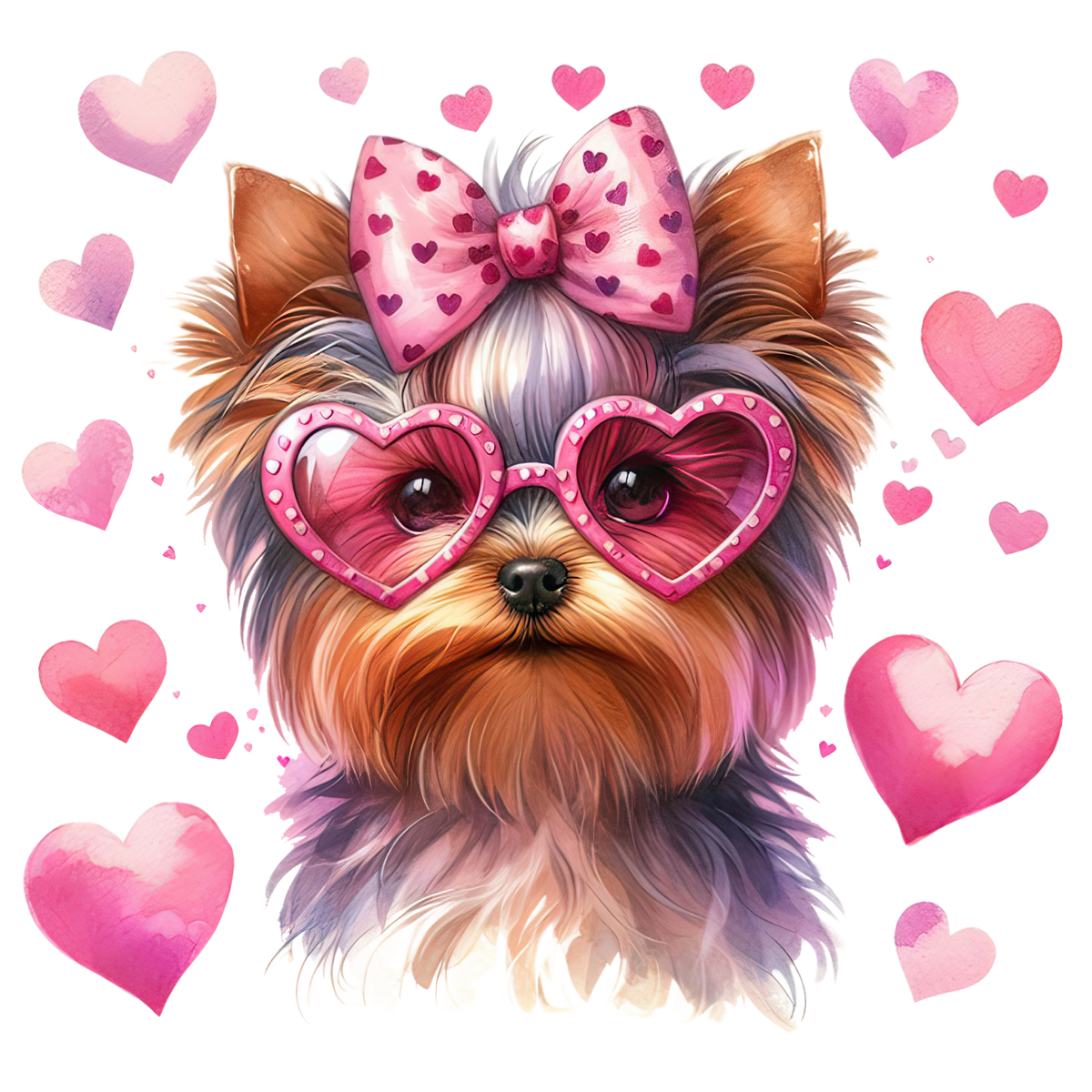 VALENTINE DOG - 25 BREEDS - WHITE TEE SHIRT S-4XL