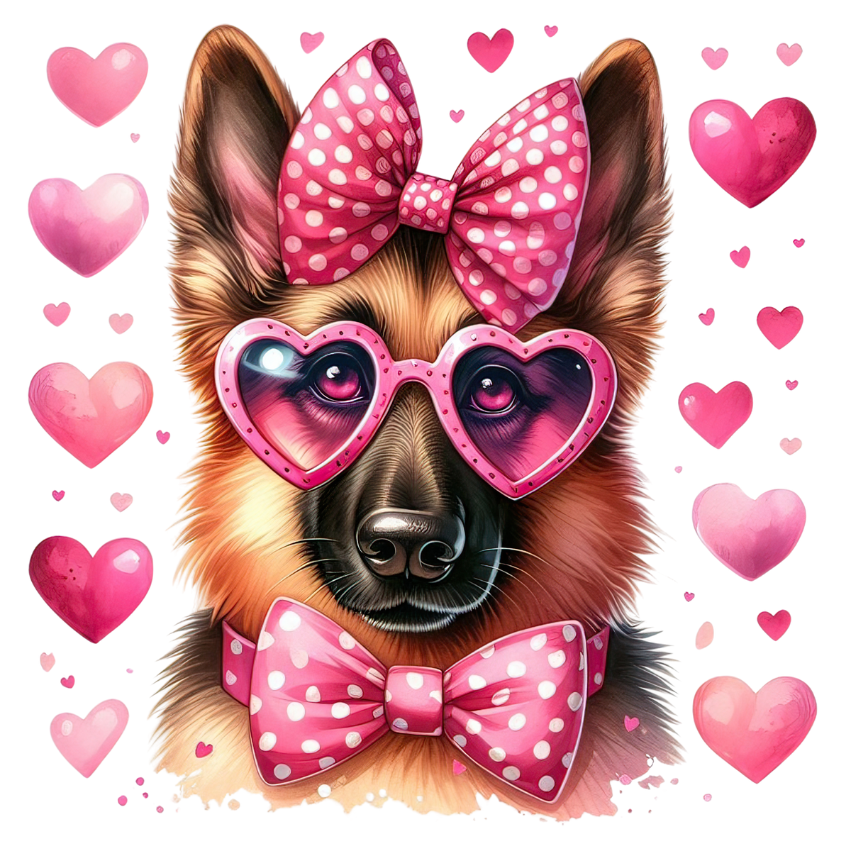 VALENTINE DOG - 25 BREEDS - WHITE TEE SHIRT S-4XL