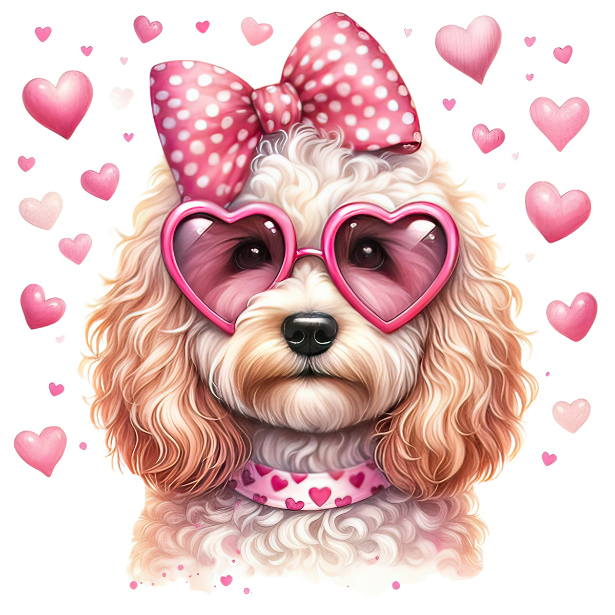 VALENTINE DOG - 25 BREEDS - WHITE TEE SHIRT S-4XL