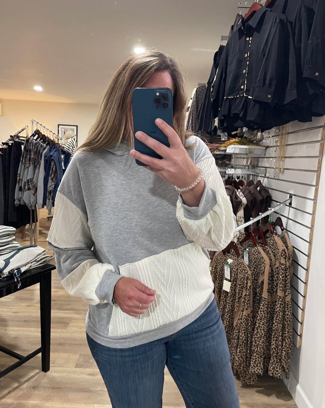 GREY FRECH TERRY CONTRAST Making Melody Sweatshirt