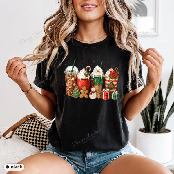 Vintage Christmas Coffee — Comfort Colors 1717