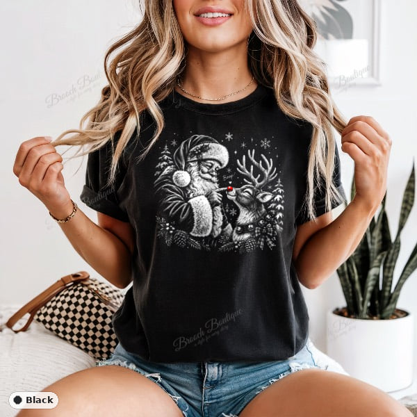 Santa Boops Rudolph — Comfort Colors 1717