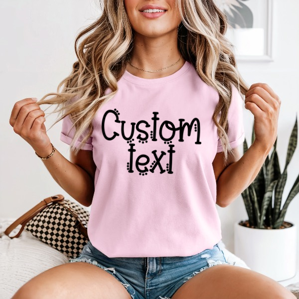 Custom School Dot Print -Comfort Colors TEE