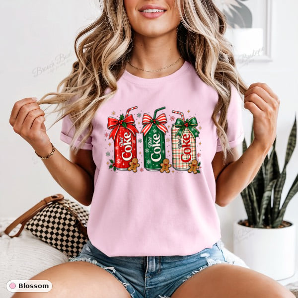 Christmas Diet Coke Cans — Comfort Colors 1717