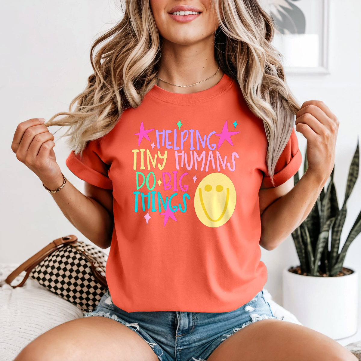 Helping Tiny Humans Do Big Things — Comfort Colors unisex tee