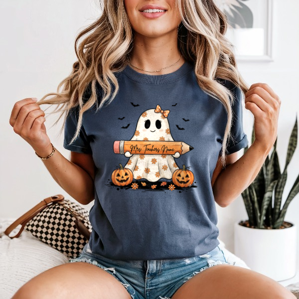 Teacher Ghost Halloween Comfort Colors