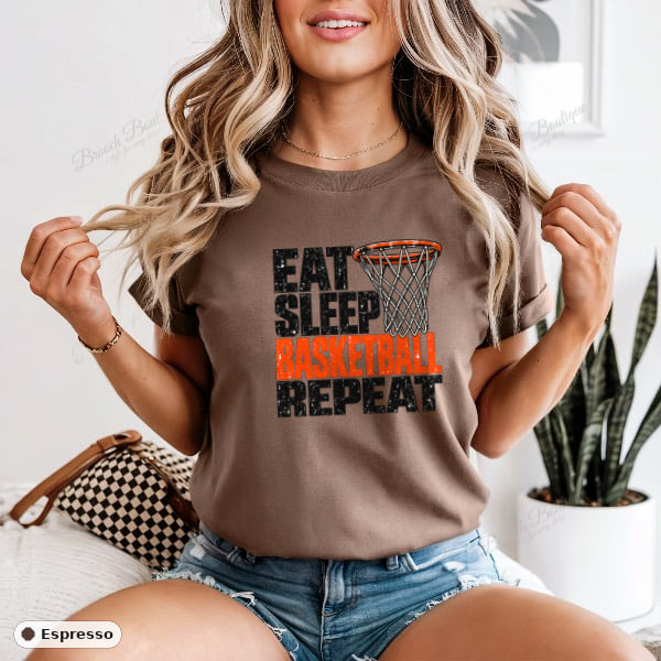 Eat Sleep Basketball Repeat — Comfort Colors 1717